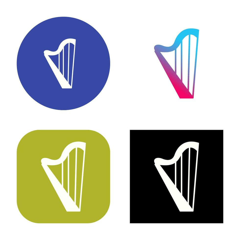 Harp Vector Icon