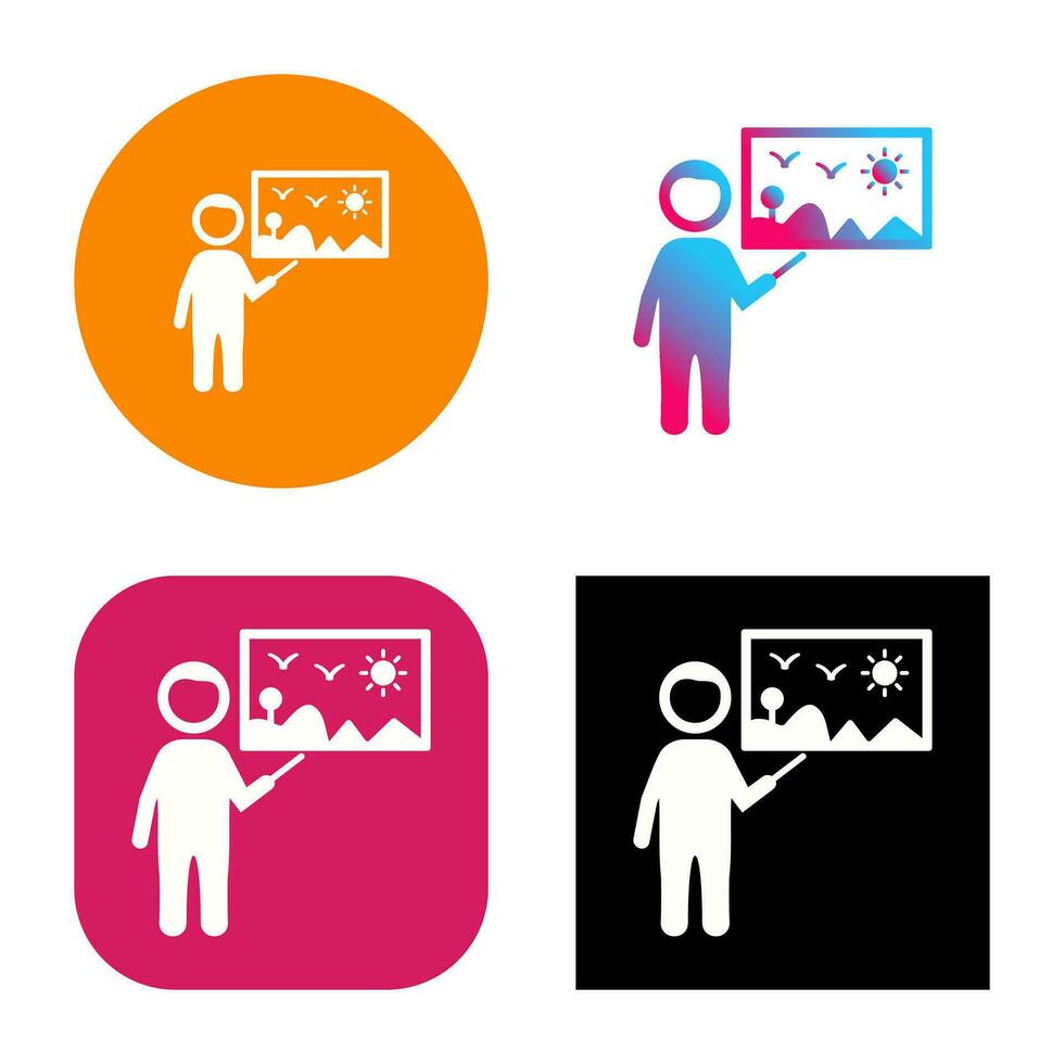 Art Museum Guide Vector Icon