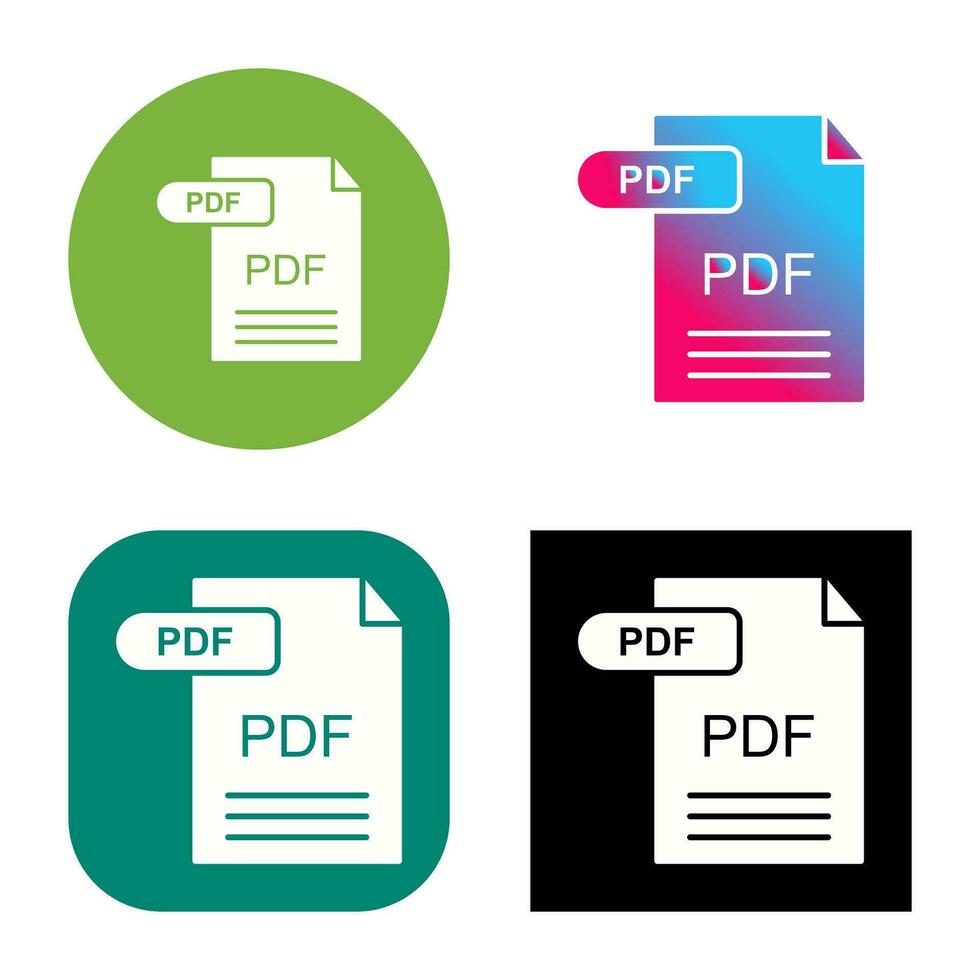 PDF Vector Icon