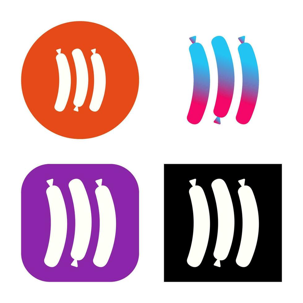 Hot Sausage Vector Icon