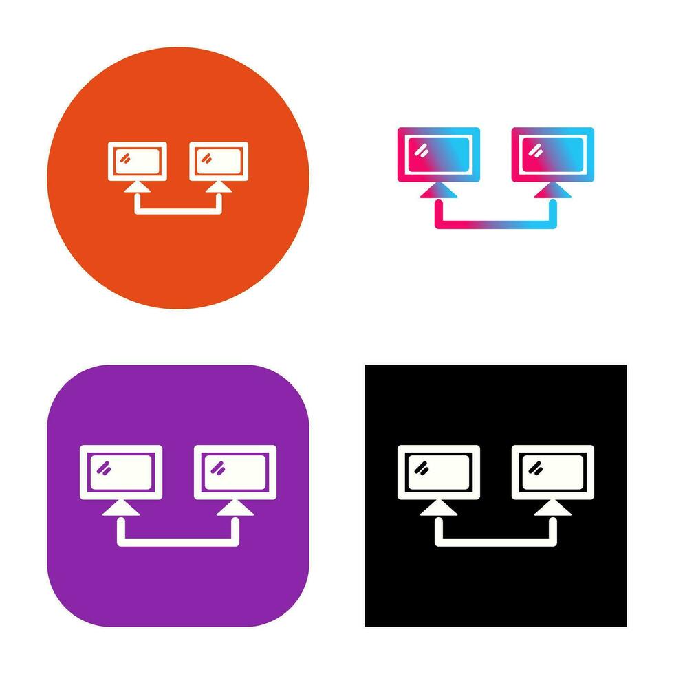 Connected Systems Vector Icon