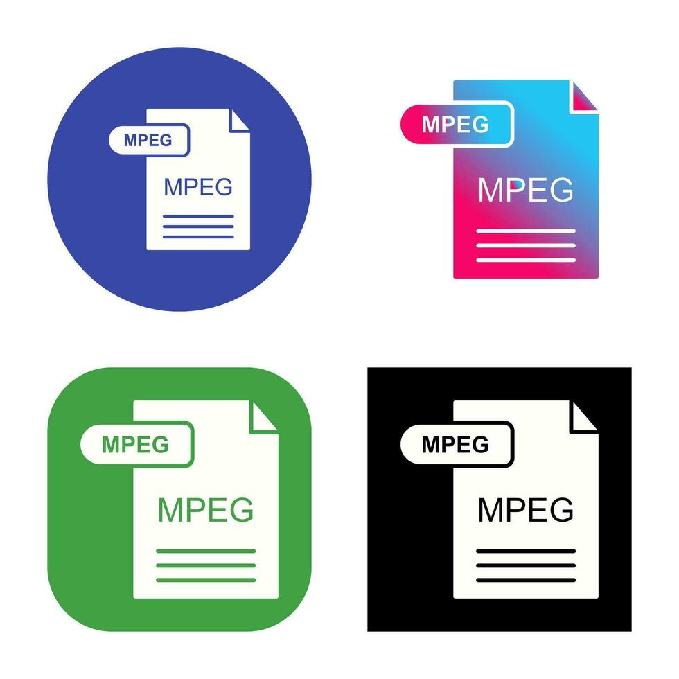 MPEG Vector Icon