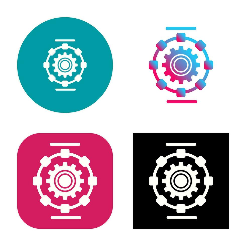 Automated Process Vector Icon