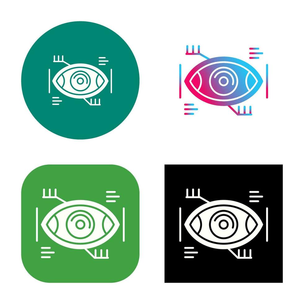 Eye Recongnition Vector Icon