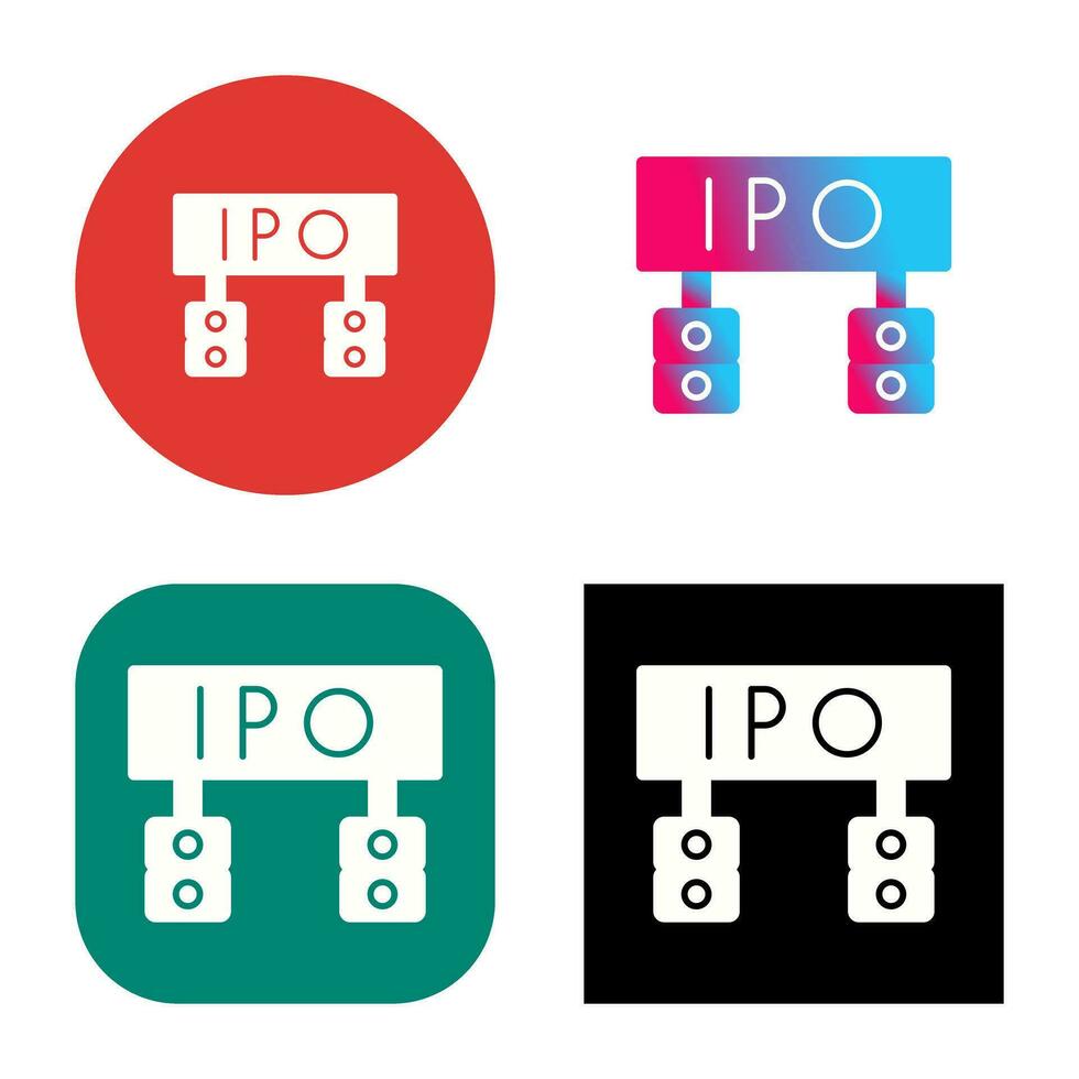 Ipo Vector Icon