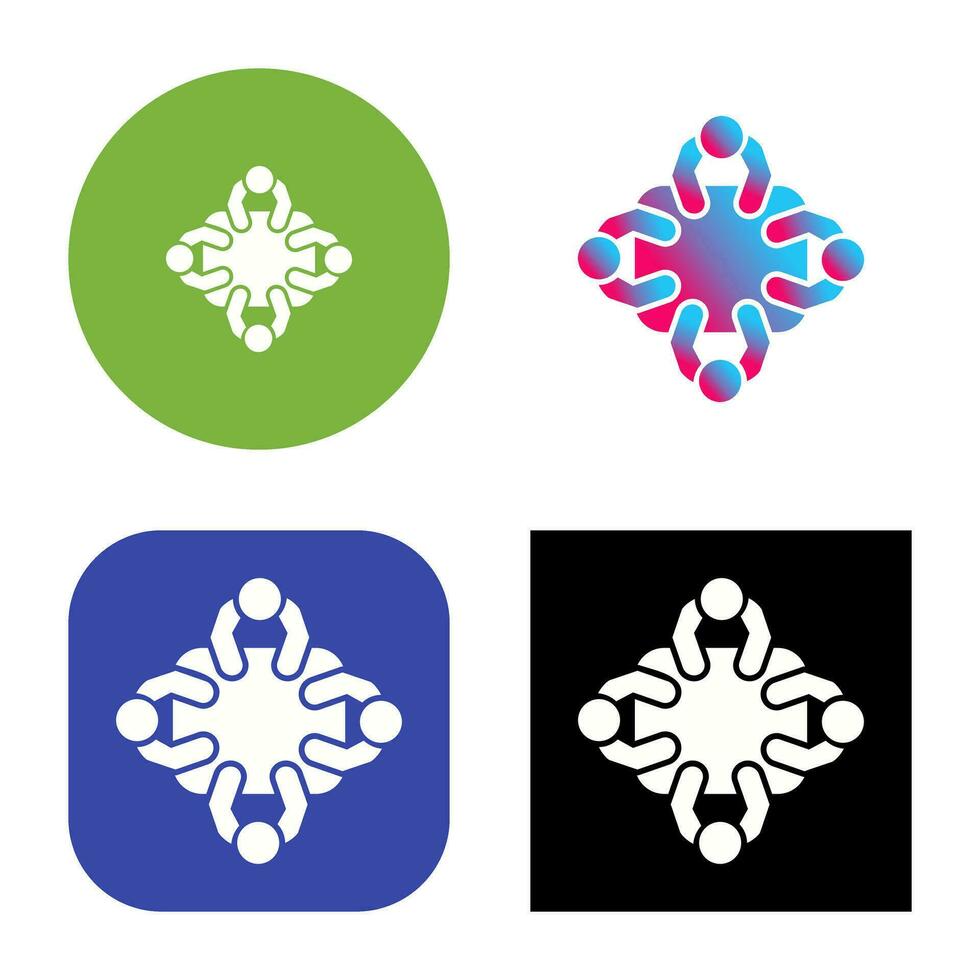 Staff Meeting Vector Icon