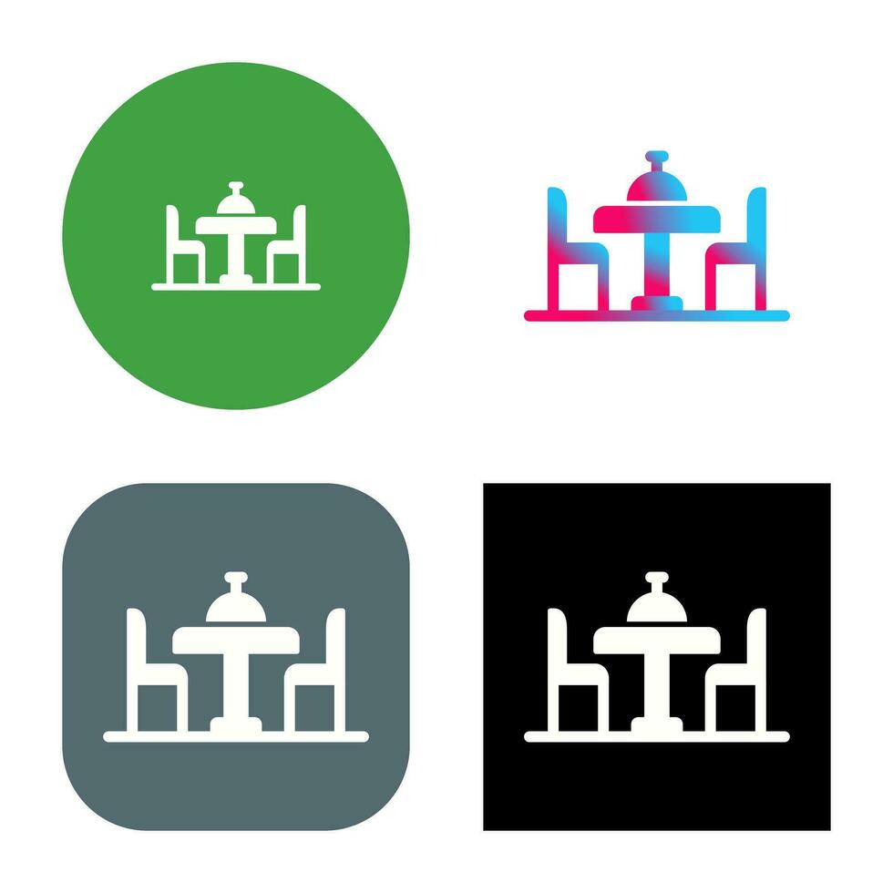 Dinning Table Vector Icon