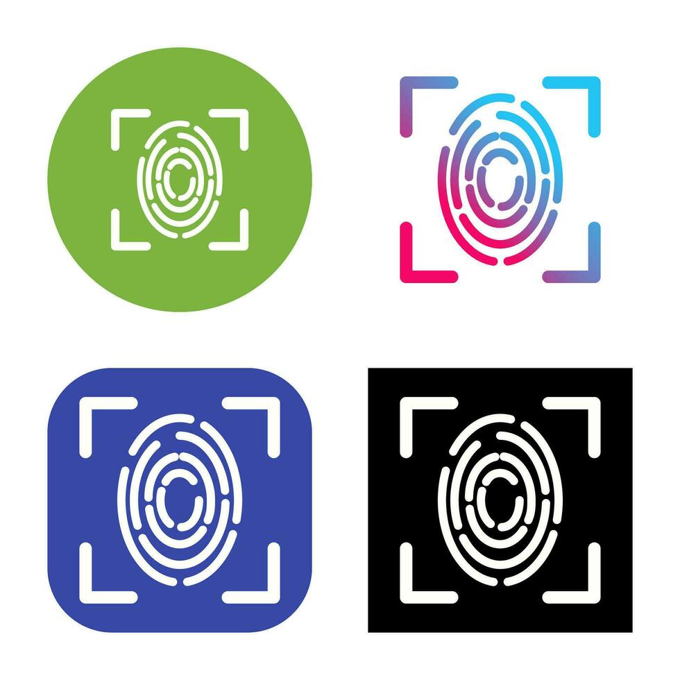 Fingerprint Vector Icon