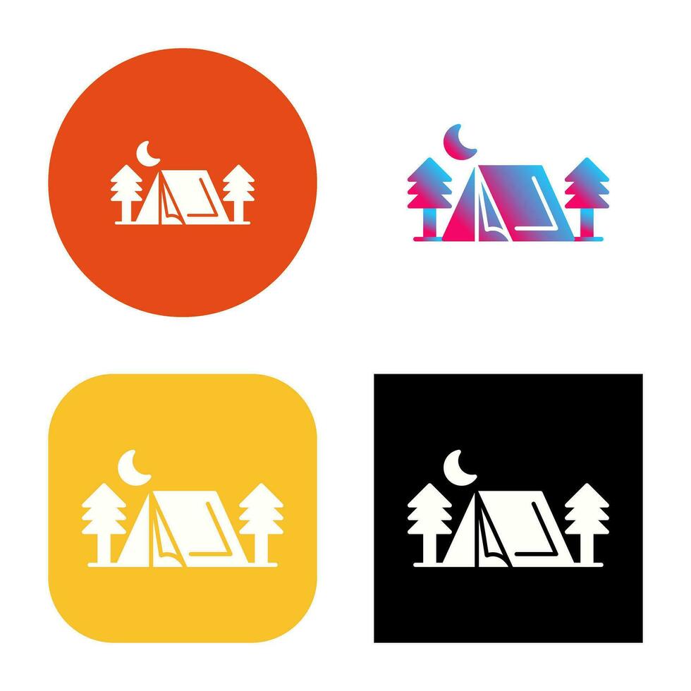 Tent Vector Icon