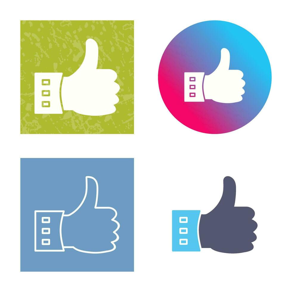 Unique Like Vector Icon
