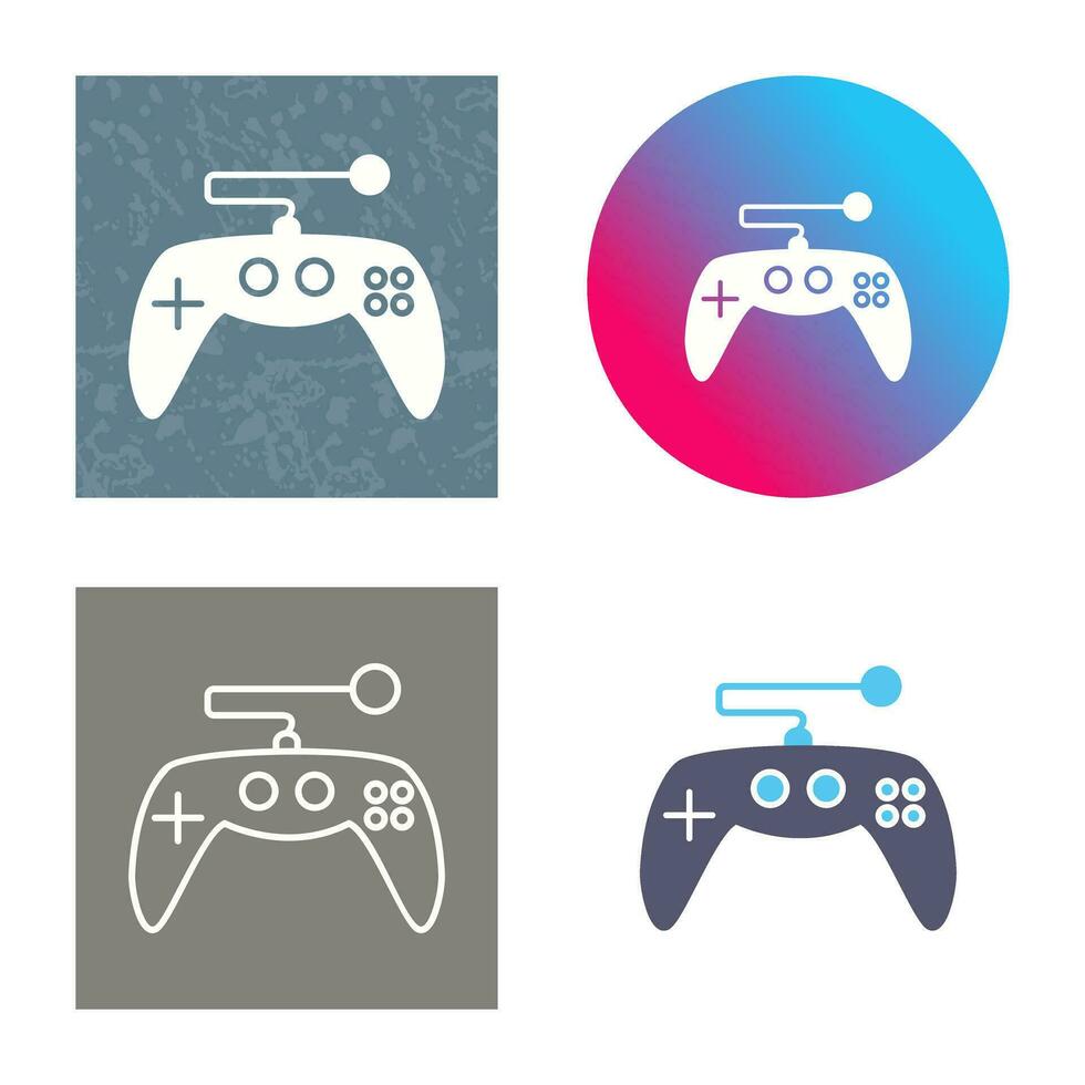 icono de vector de control de juego único