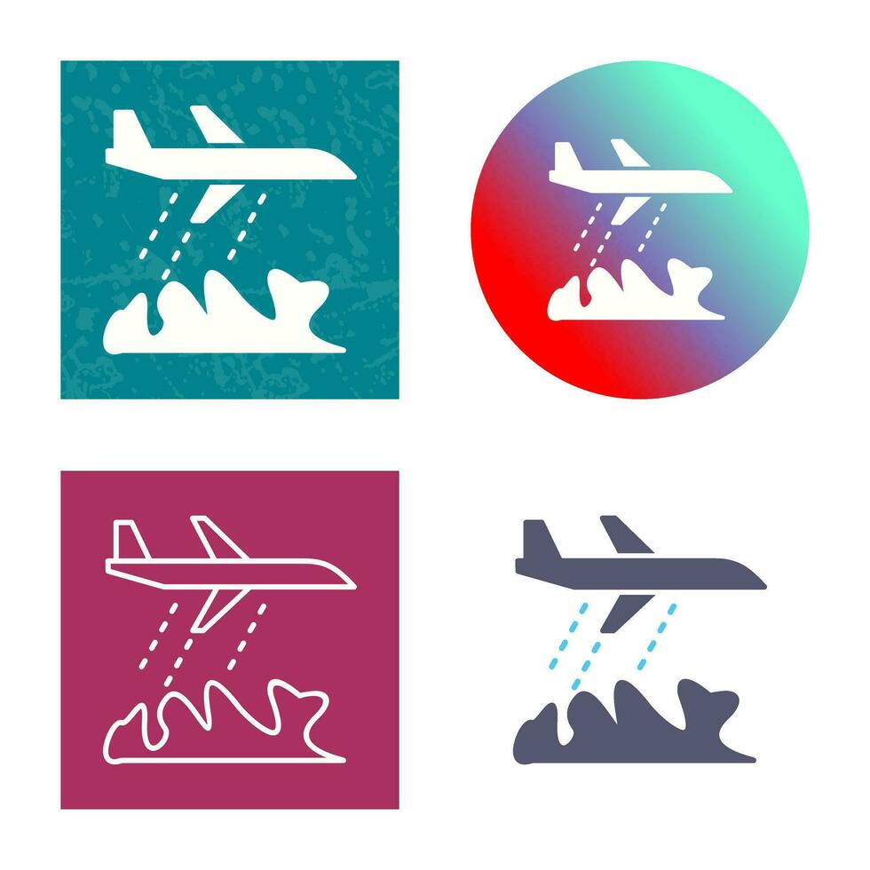 Unique Firefighter Plane Vector Icon