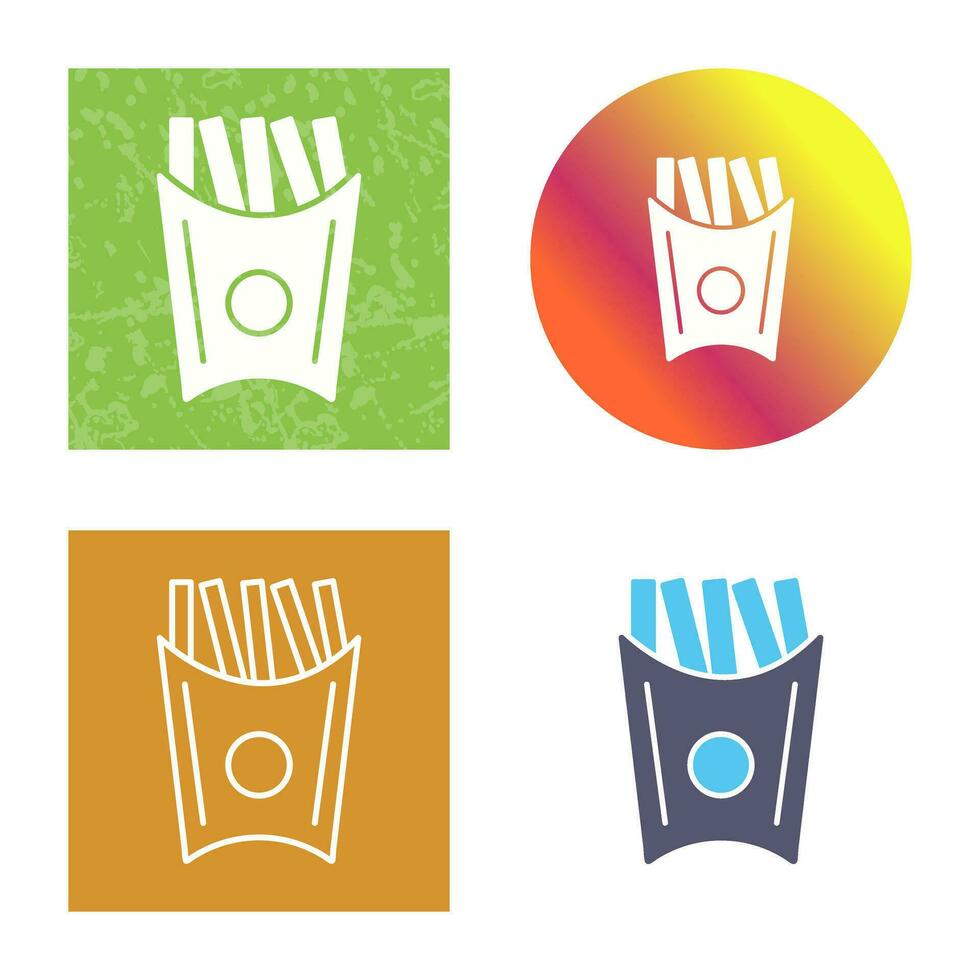 Unique French Fries Vector Icon