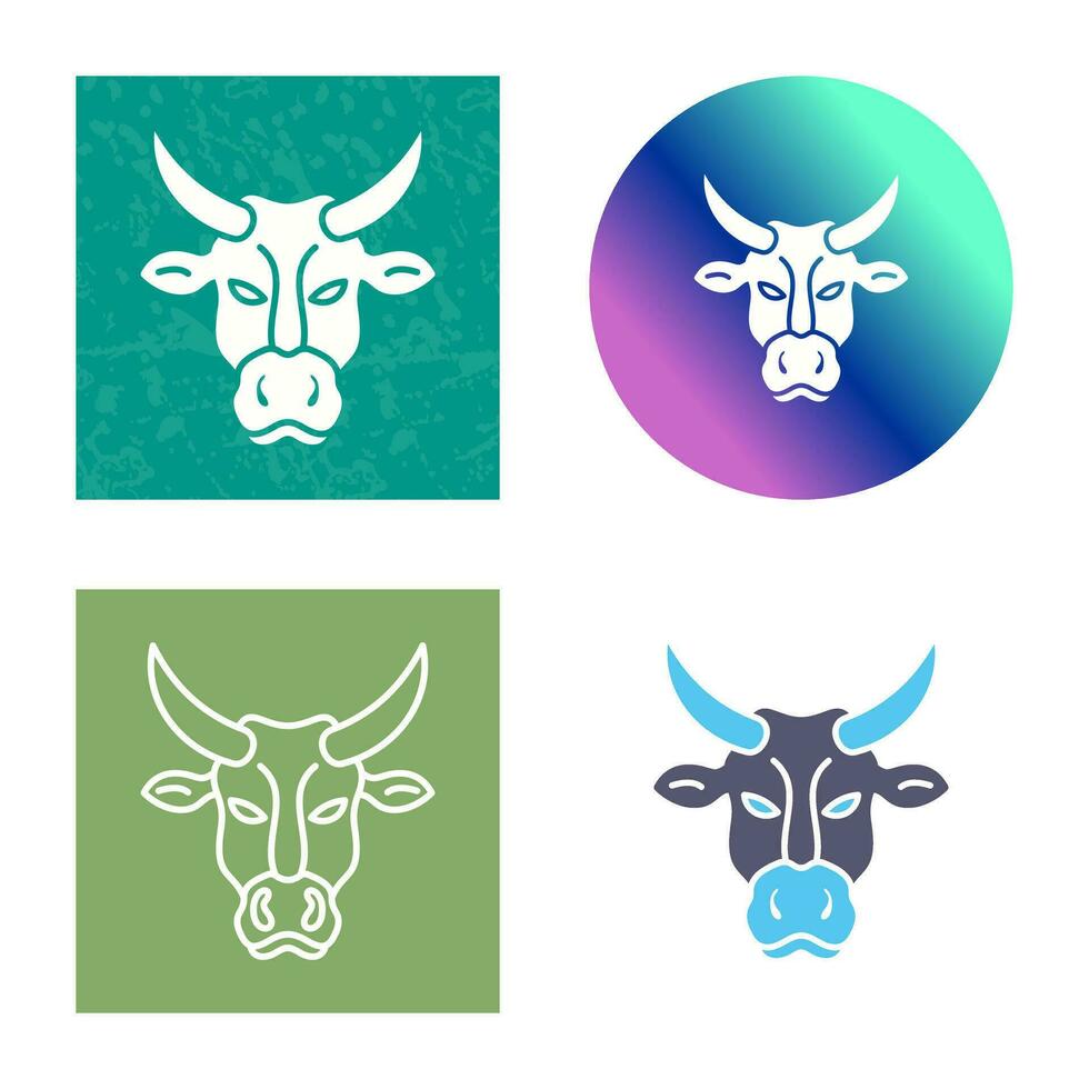 icono de vector de vaca