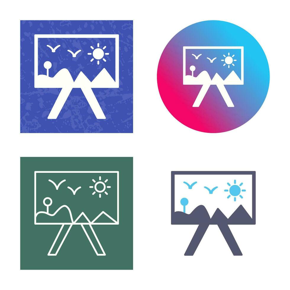 Painting of Canvass Vector Icon