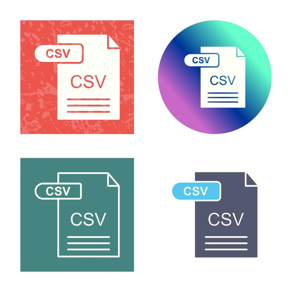 CSV Vector Icon