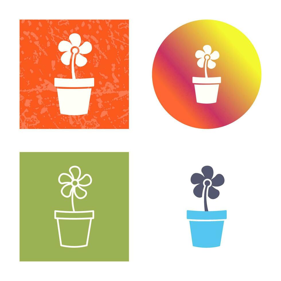 Flower Pot Vector Icon