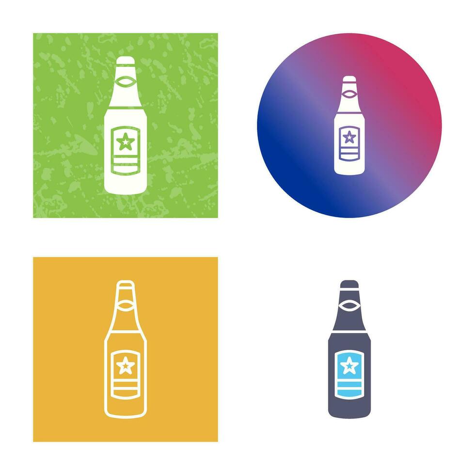 Beer Bottle Vector Icon