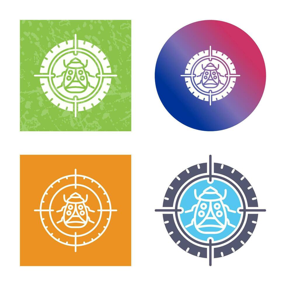 Bug Target Vector Icon