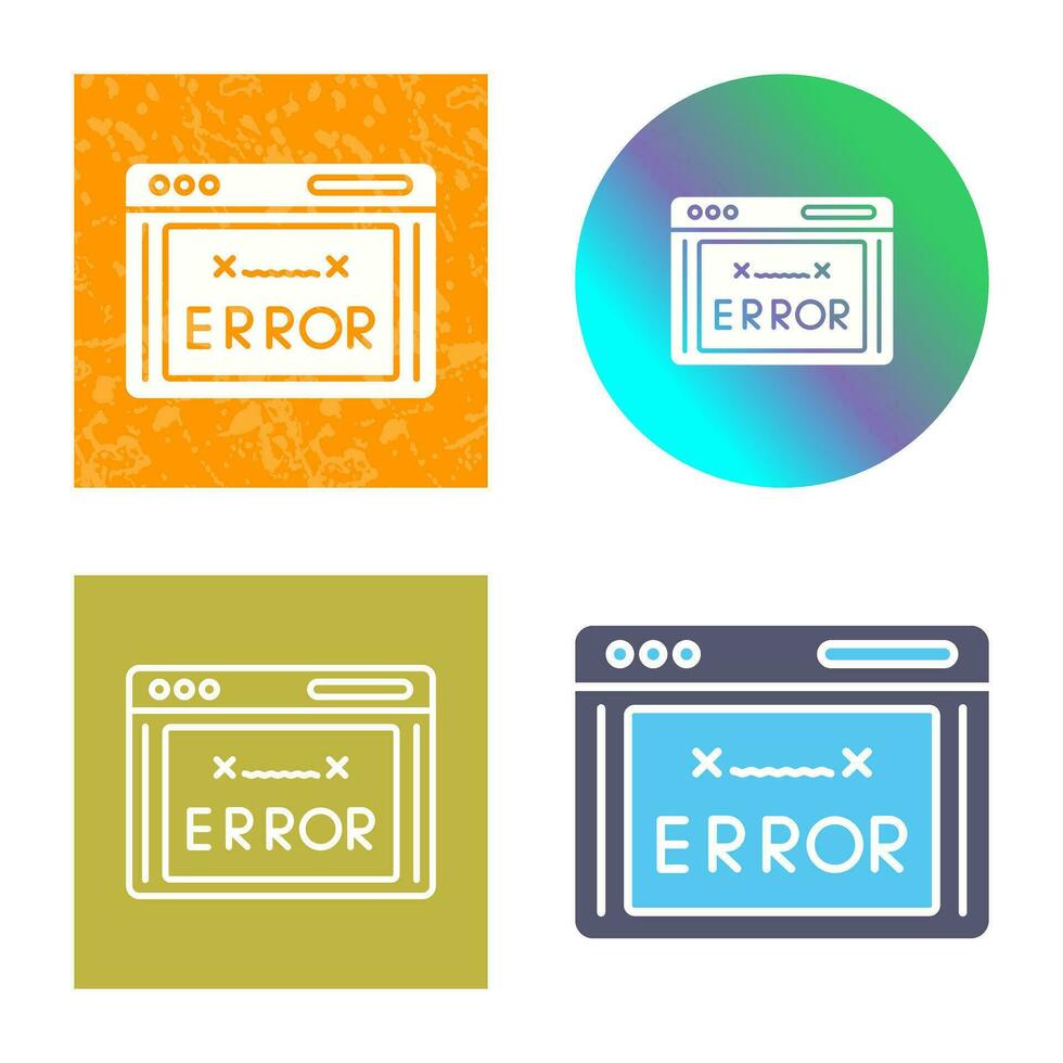 Error Code Vector Icon