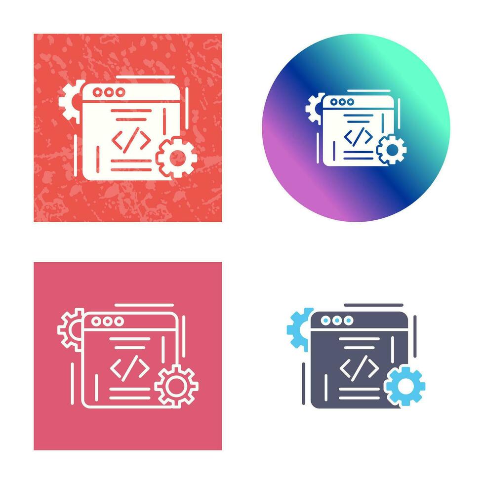 icono de vector de codificación