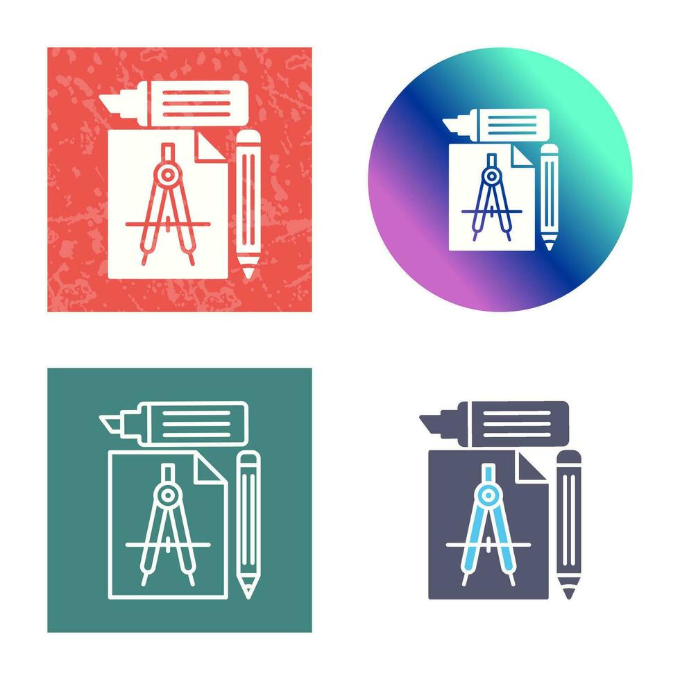 icono de vector de herramientas de estudio