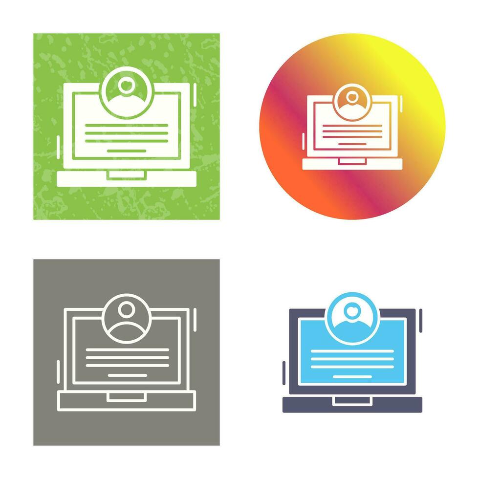 CV Vector Icon