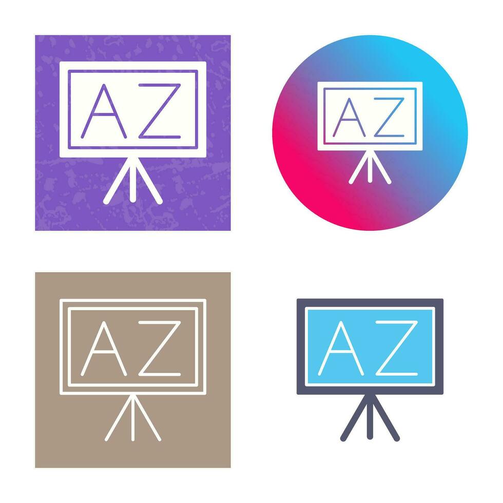 From A To Z Vector Icon