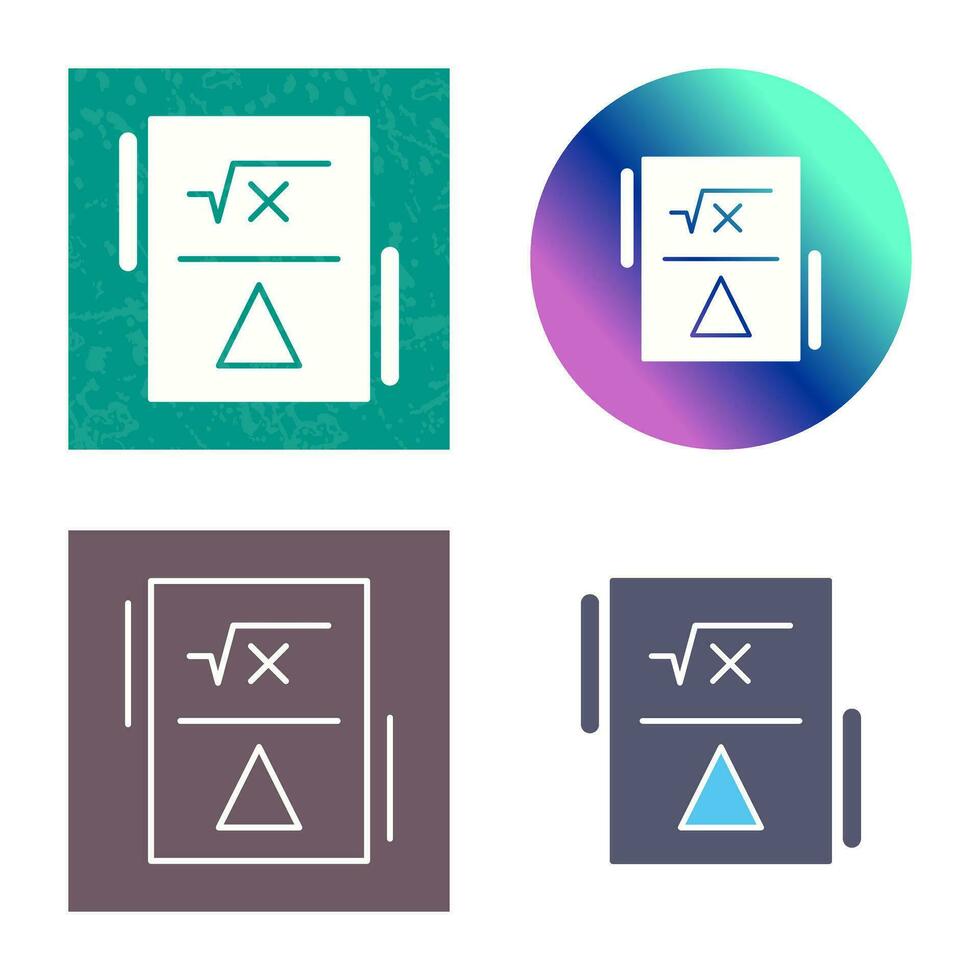 Formula Vector Icon