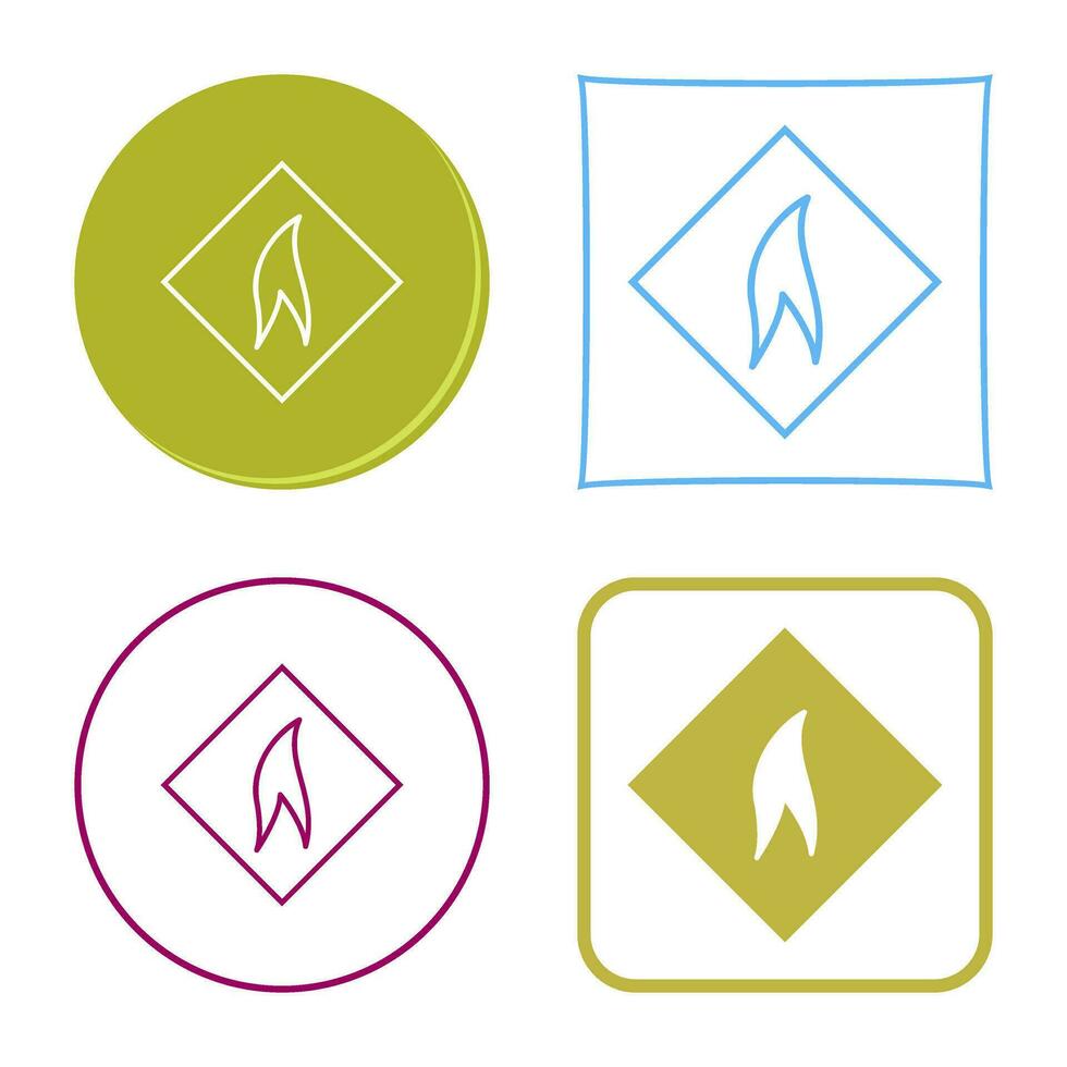 Flammable Material Vector Icon