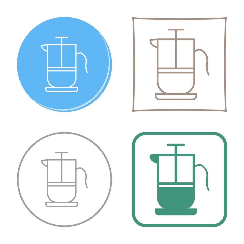 French Press Vector Icon