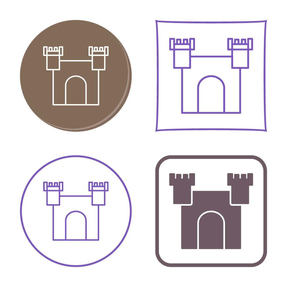 Unique Castle Vector Icon