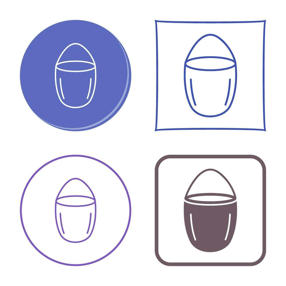 Unique Water Bucket Vector Icon