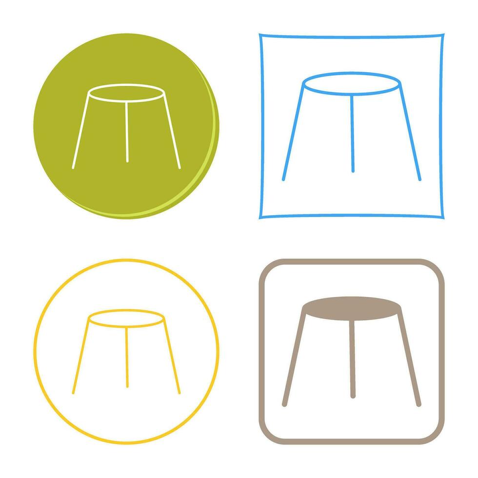 Unique Stool Vector Icon