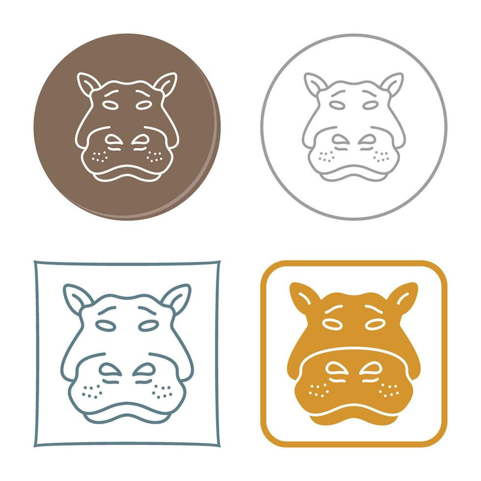 Hippo Vector Icon