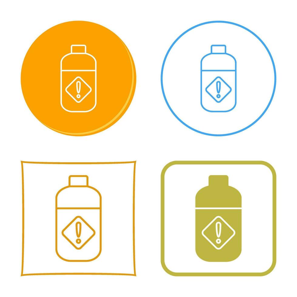 Pesticide Bottle Vector Icon