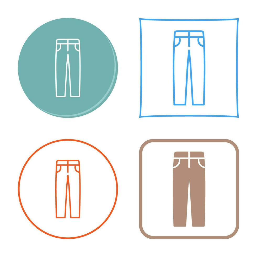 icono de vector de pantalones de hombre