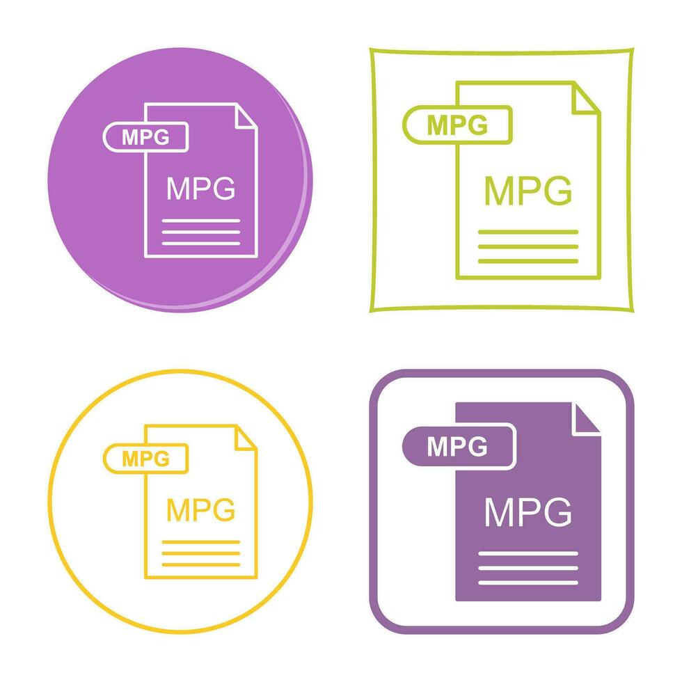 MPG Vector Icon