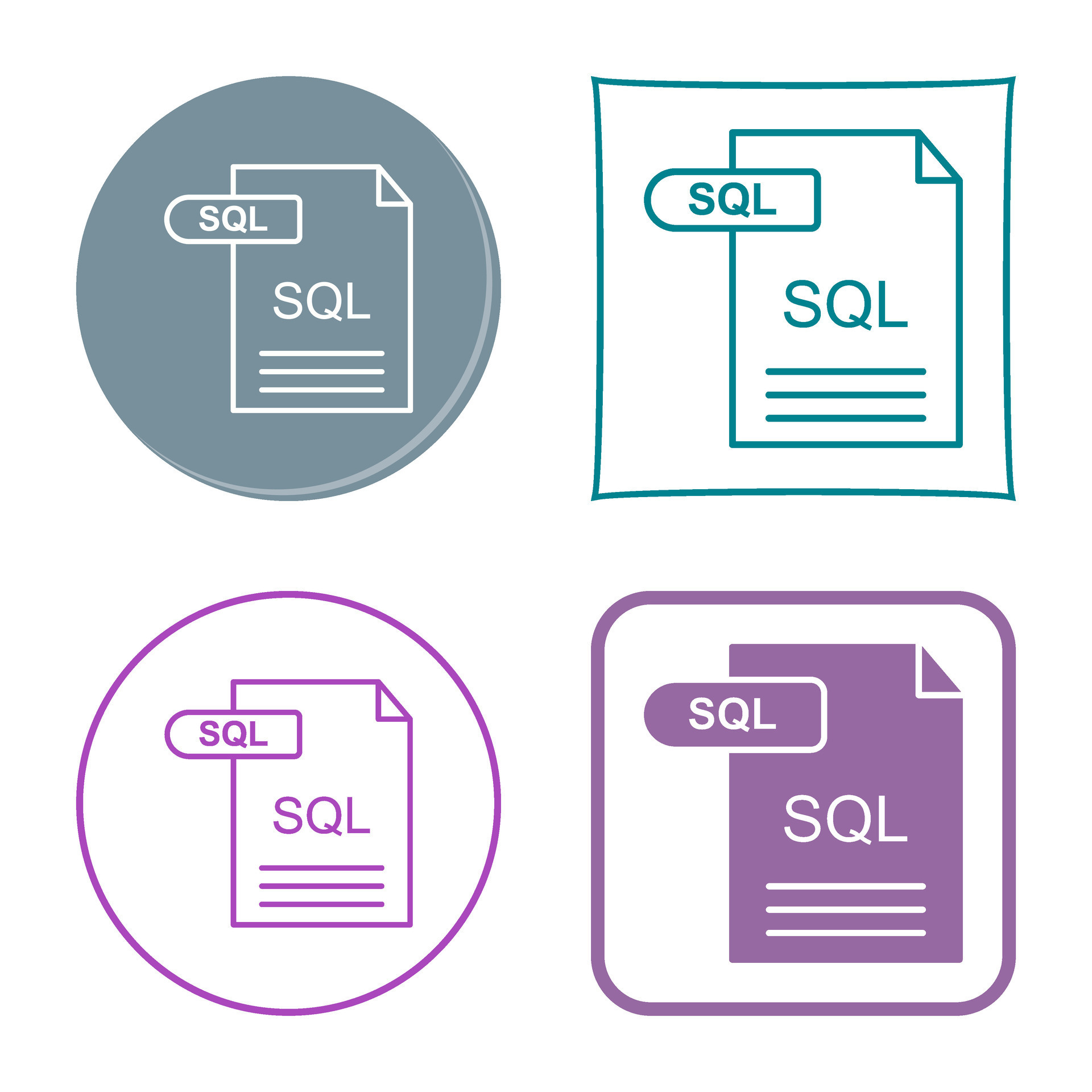 SQL Vector Icon 31505185 Vector Art at Vecteezy