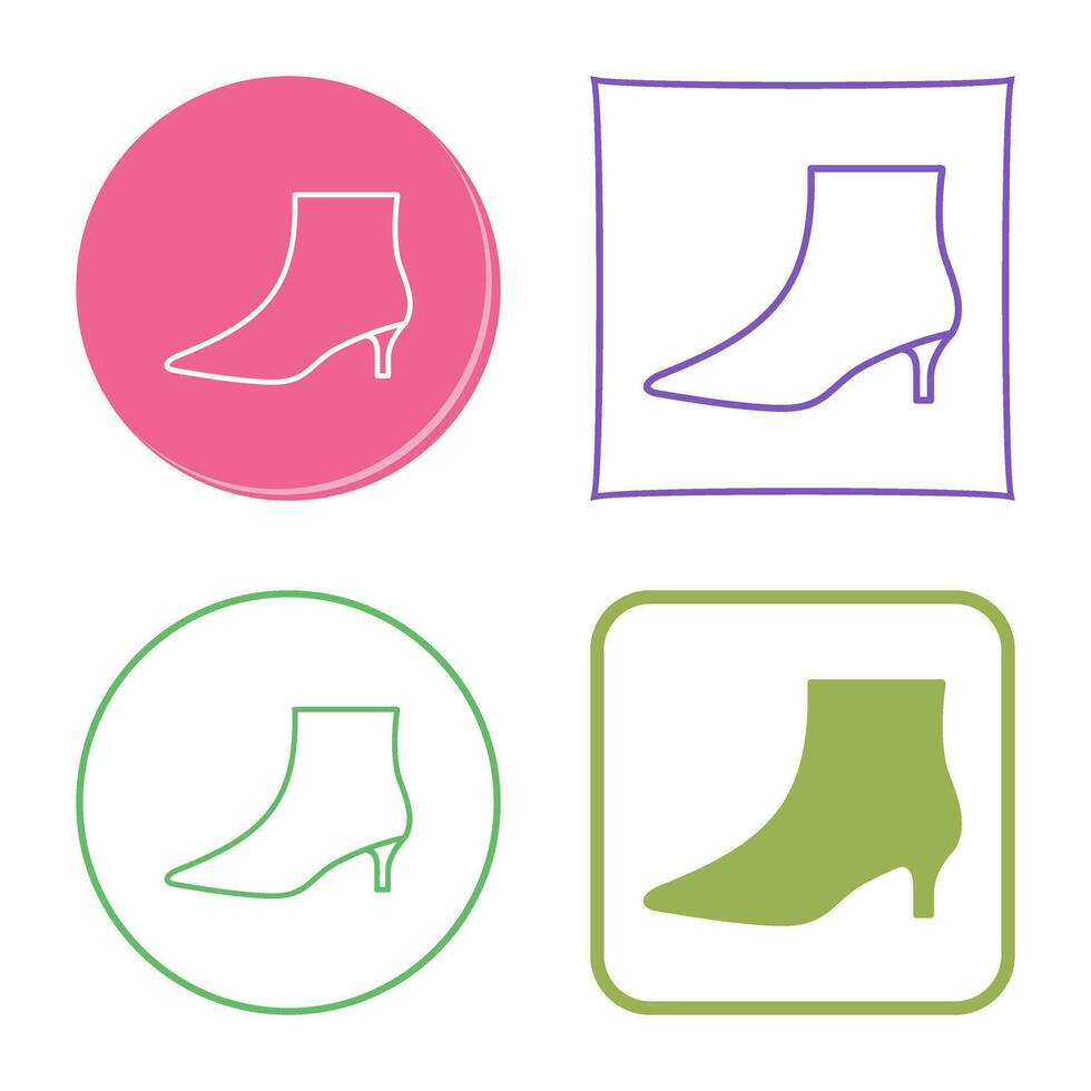 Boots with Heels Vector Icon