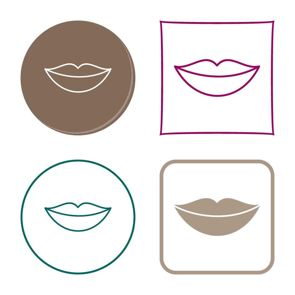 icono de vector de labios