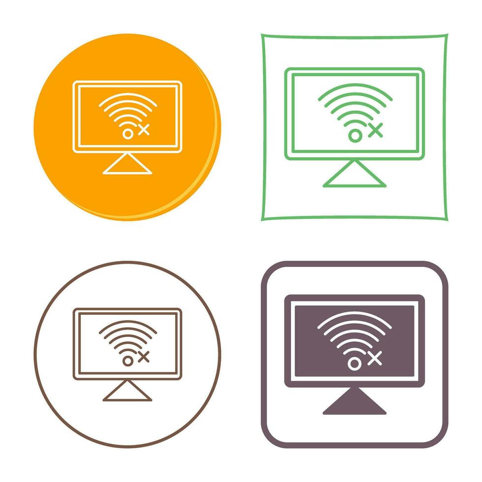 Disconnected Network Vector Icon