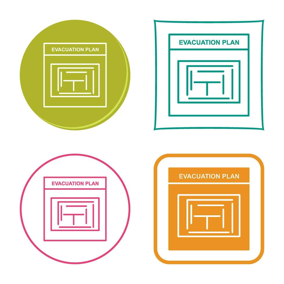 Evacuation Plan Vector Icon