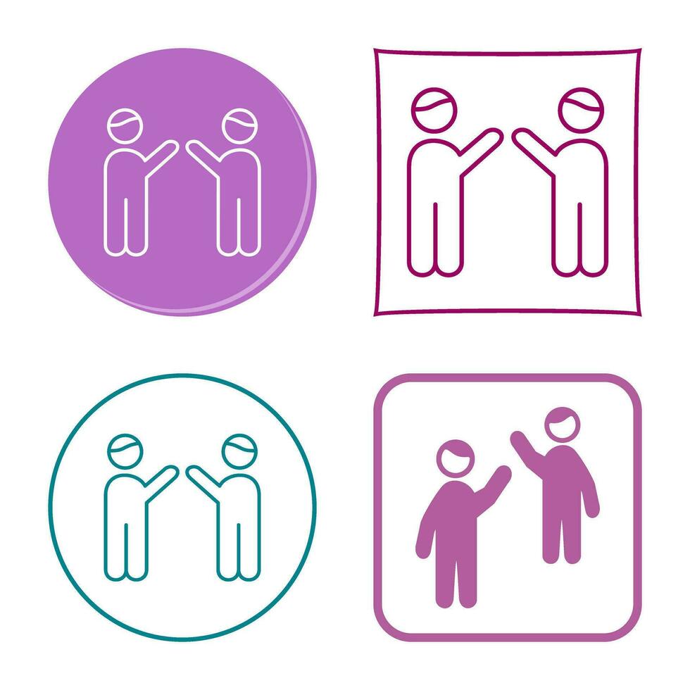 Waing to people Vector Icon