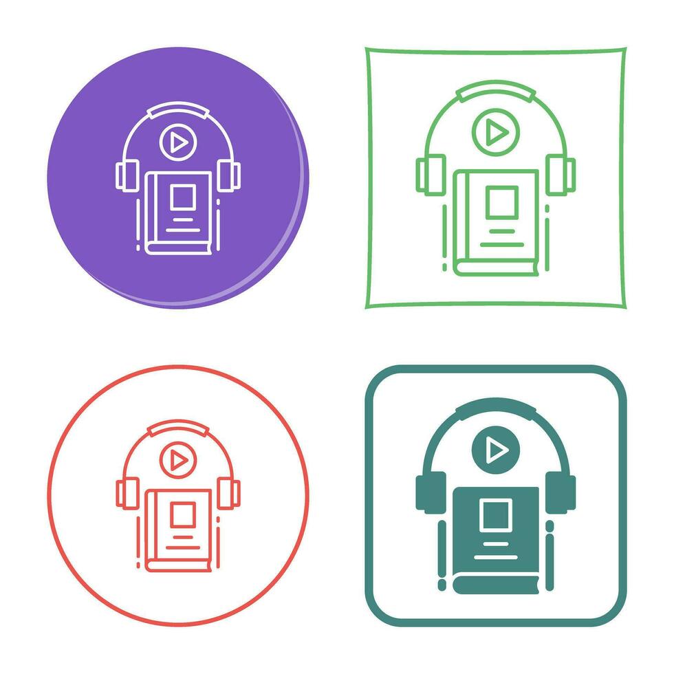 Audio Book Vector Icon
