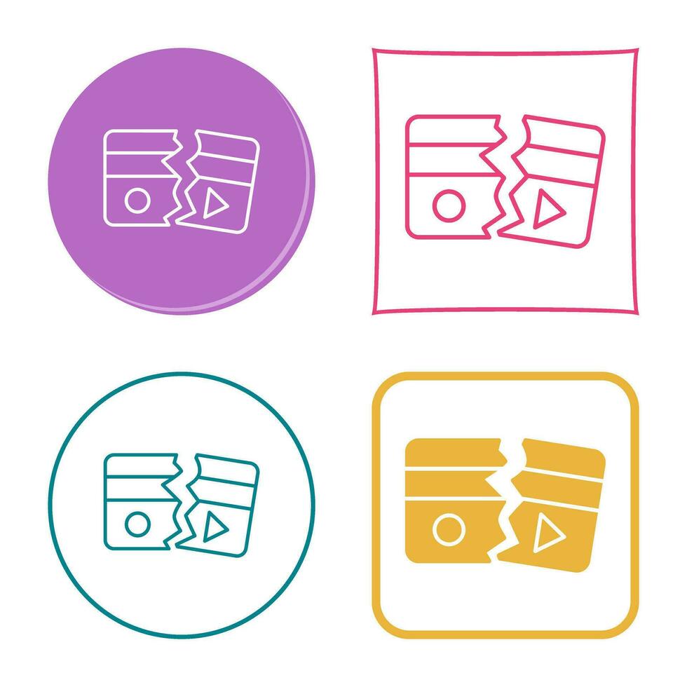 Broken Vector Icon