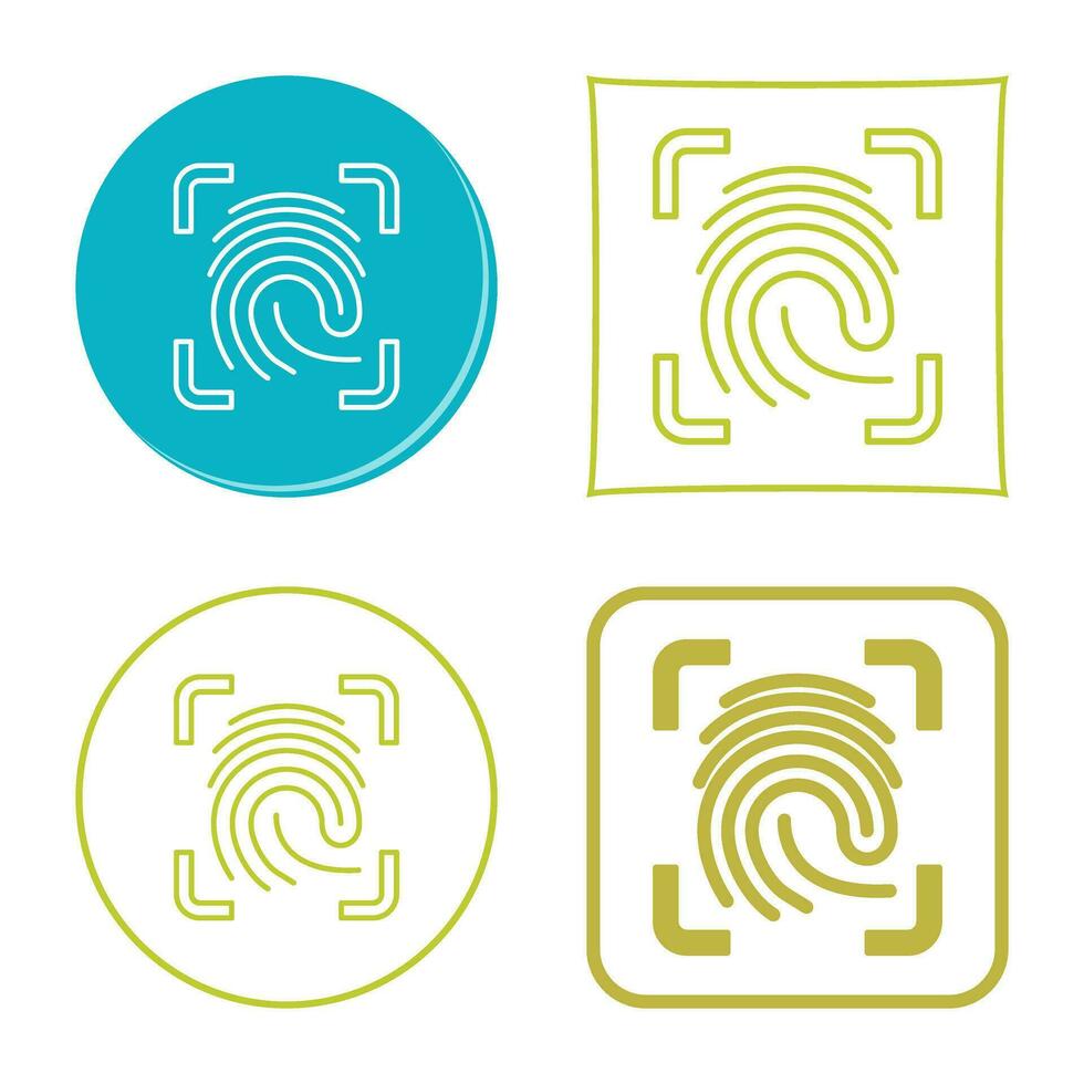 Finger Print Vector Icon
