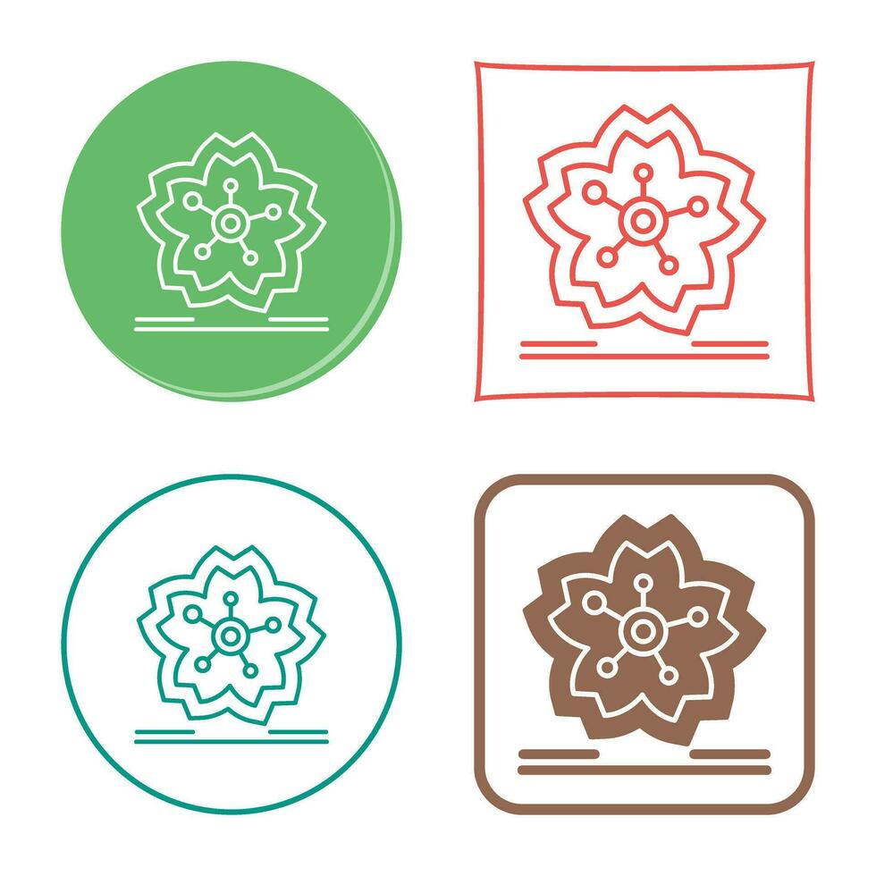 Cherry Blossom Vector Icon