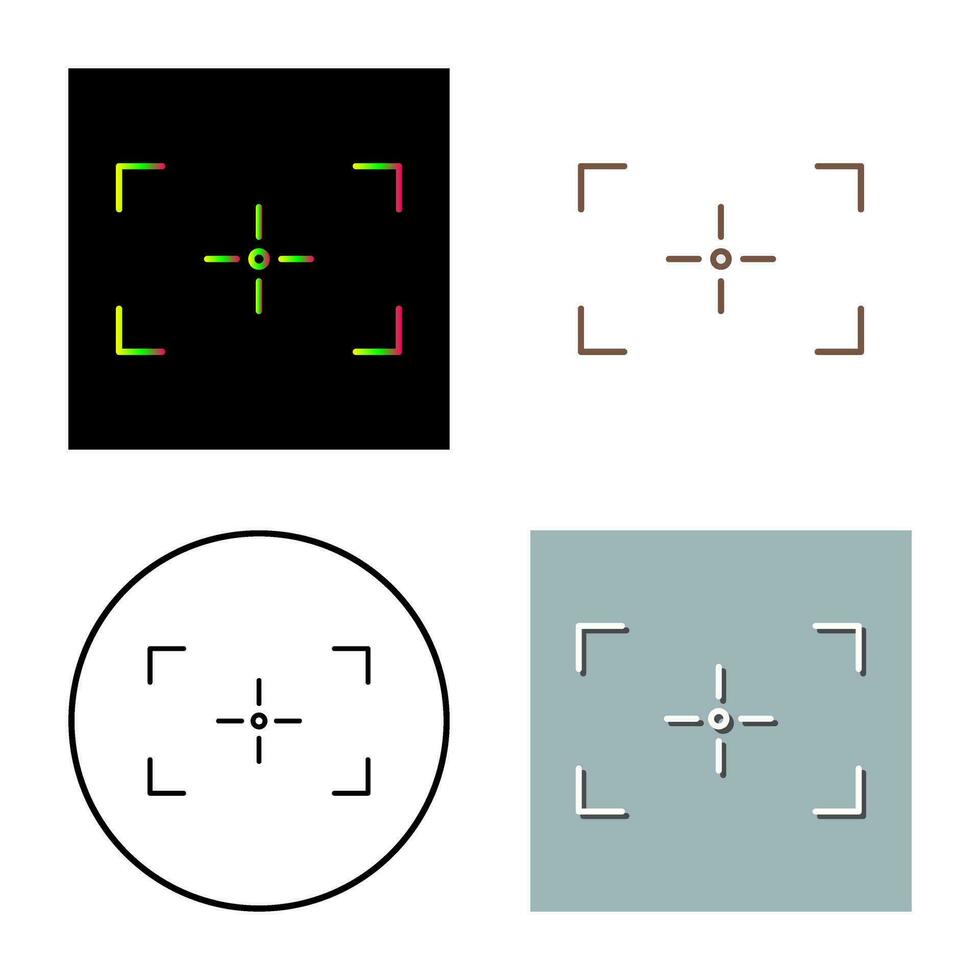 icono de vector de enfoque único