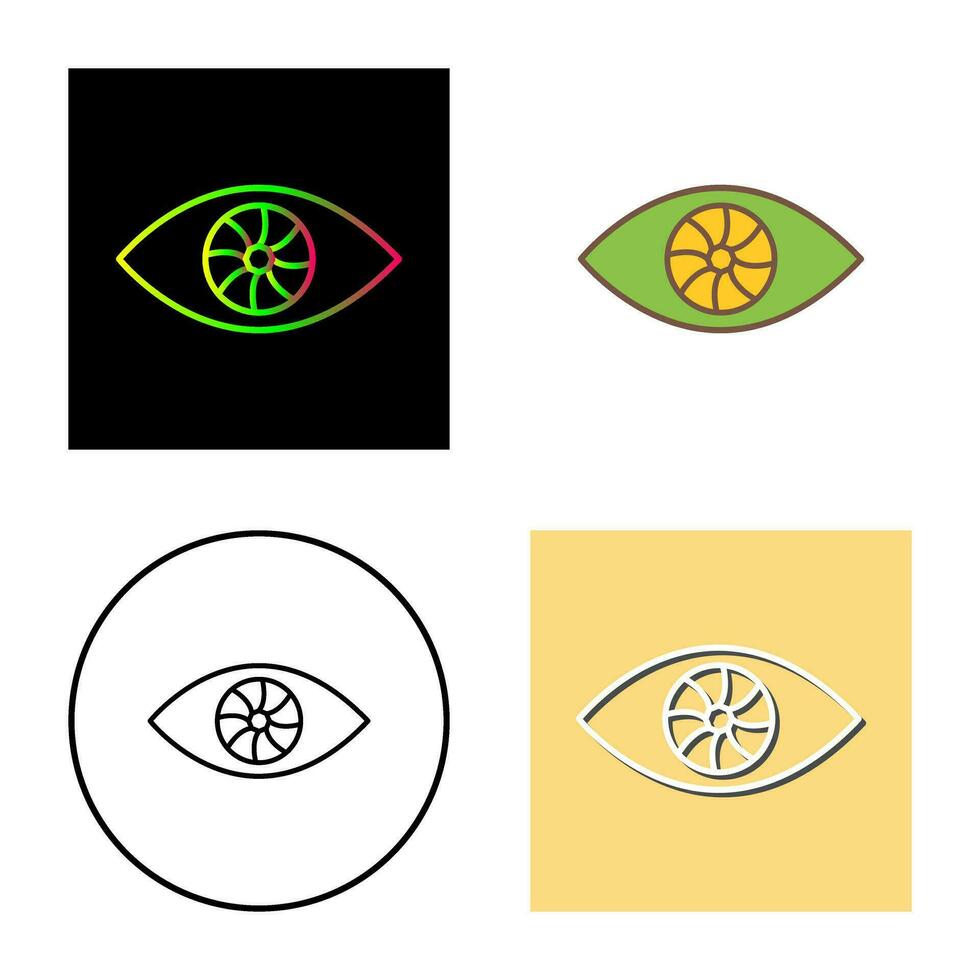 Unique Eye Vector Icon
